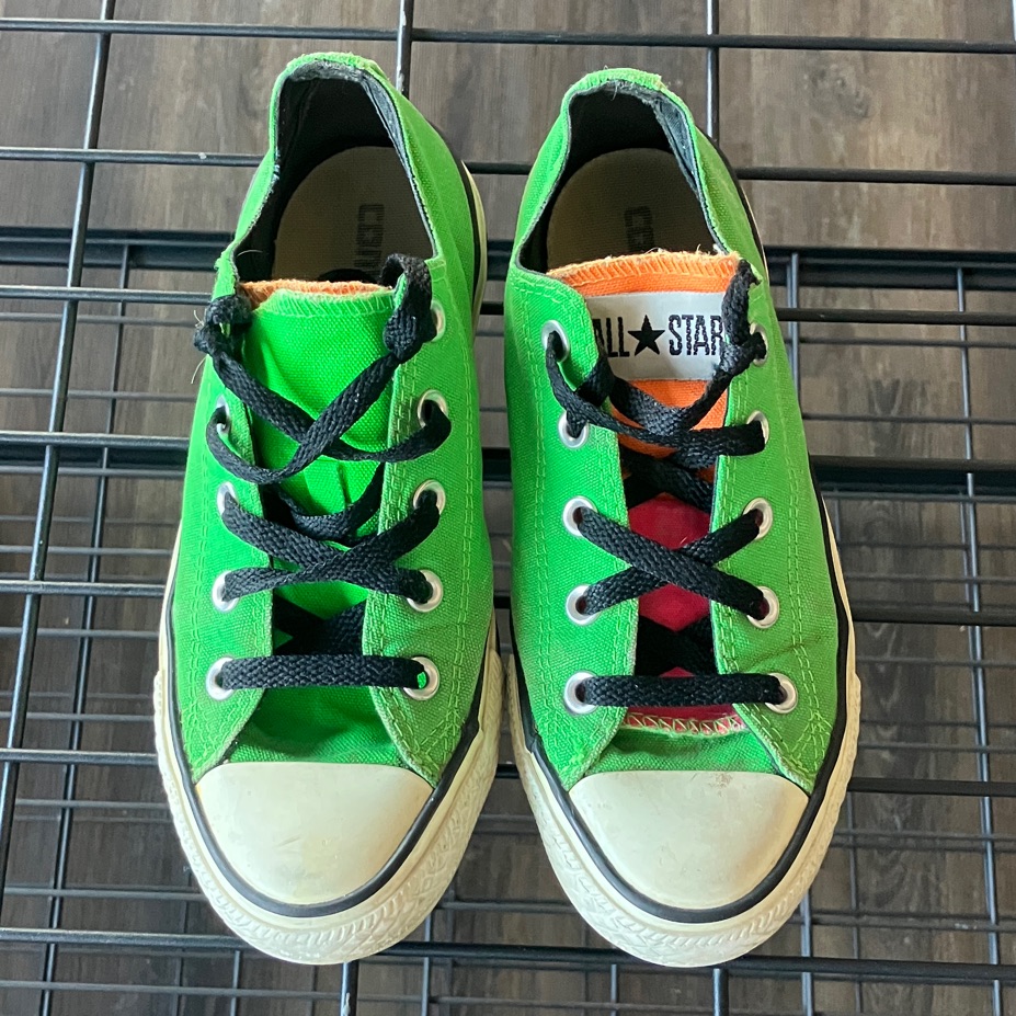 Converse Green And Black Unisex Sneakers